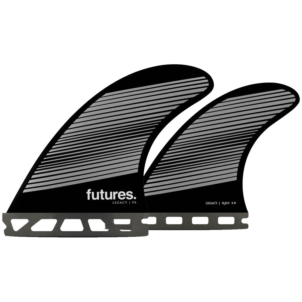 LEGACY F6 QUAD FINS GREY/BLACK