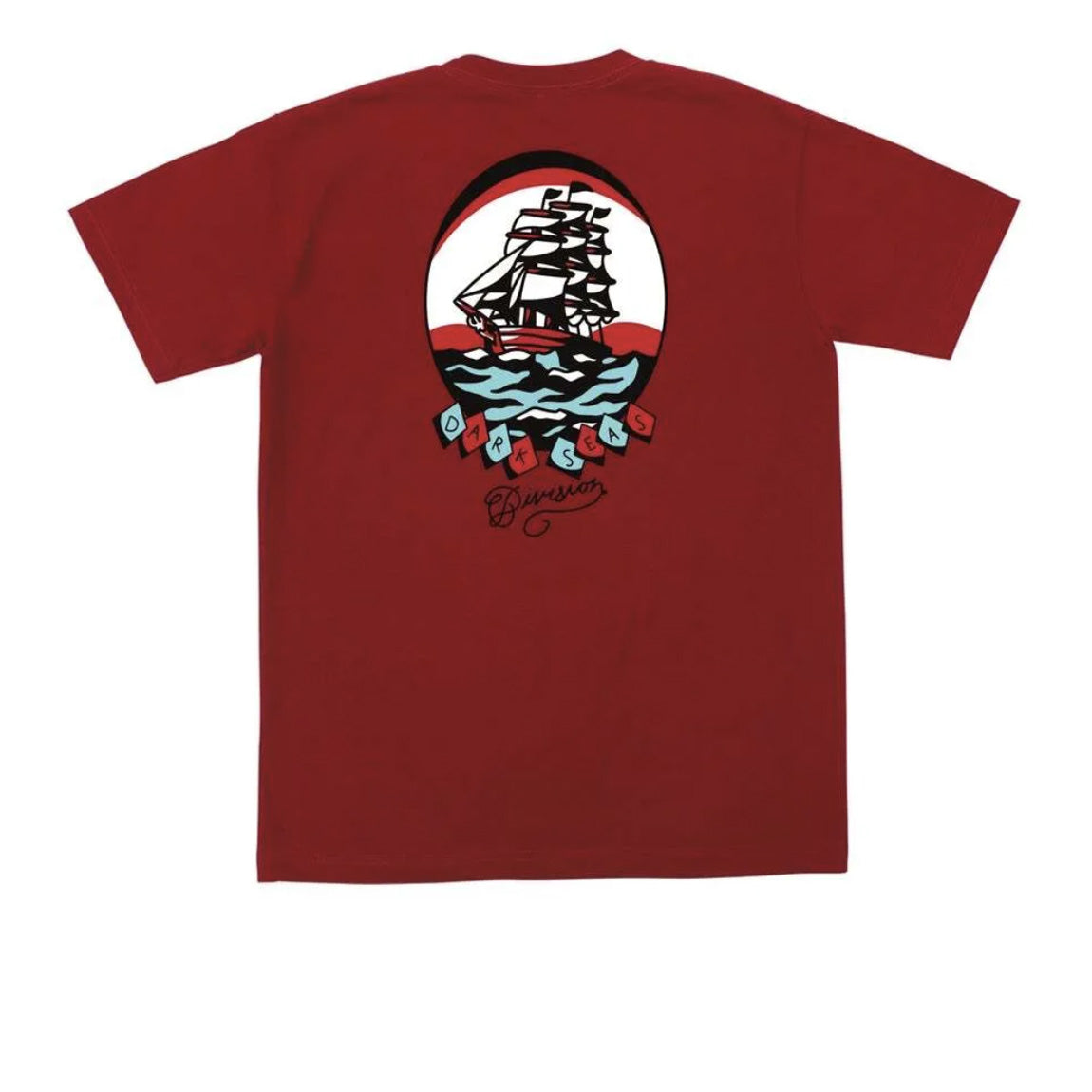 DARK SEAS HOMEWARD POCKET TEE - RED