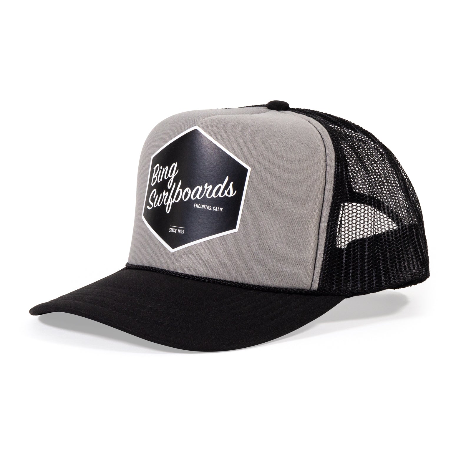 HEX TRUCKER HAT BLACK/GREY